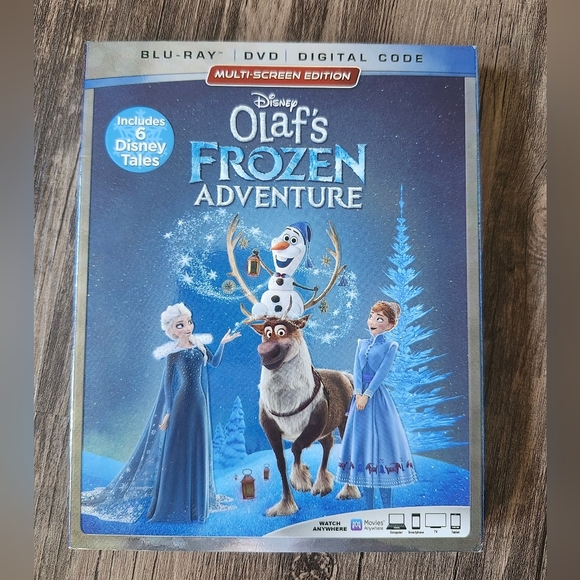 Disney Olaf's Frozen Adventure DVD And Blu-ray Movie - Picture 1 of 4